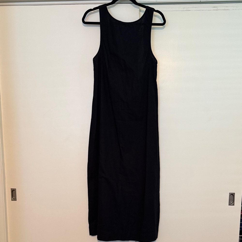Free People Black Linen Maxi Dress